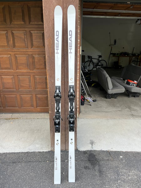 Women's 2021 207 cm HEAD World Cup Rebels i.SG RD Skis With Bindings Max Din 20 (Used)