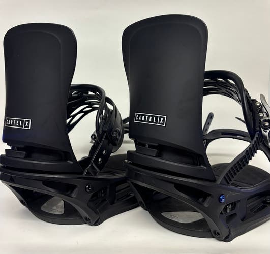 Unisex Medium Burton CARTEL X Snowboard Bindings All Mountain (Used)