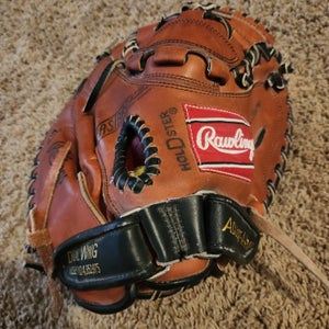 Rawlings RH Catcher's RPT-Lite Toe Baseball Glove 33" Nice Glove/ oil treated  leather