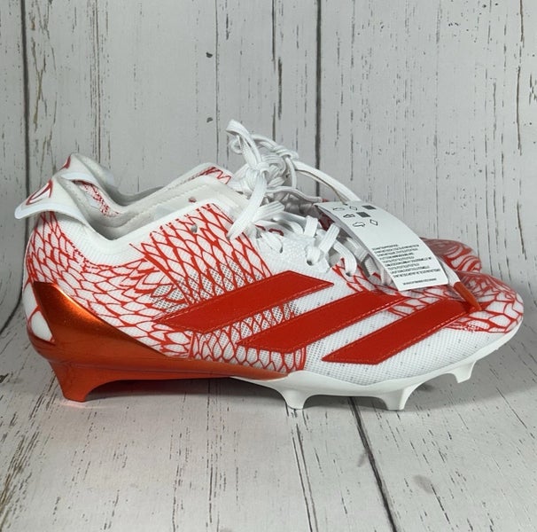 Adidas Adizero Electric Football Cleats Orange White Mens Size 11 IH8570