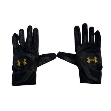 Used Under Armour BB/SB Batting Gloves Black SM 11406-S000105520