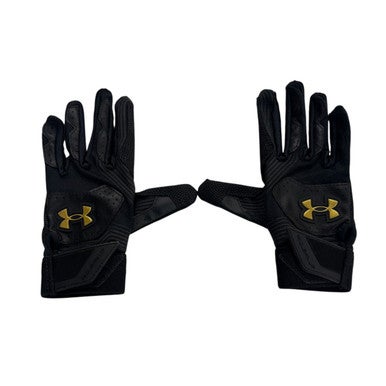 Used Under Armour BB/SB Batting Gloves Black SM 11406-S000105520