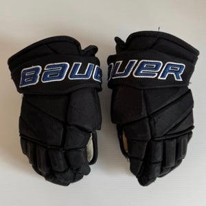 Lincoln Stars USHL Bauer Pro Stock 14” Gloves Black And Blue
