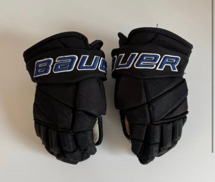 Lincoln Stars USHL Bauer Pro Stock 14” Gloves Black And Blue