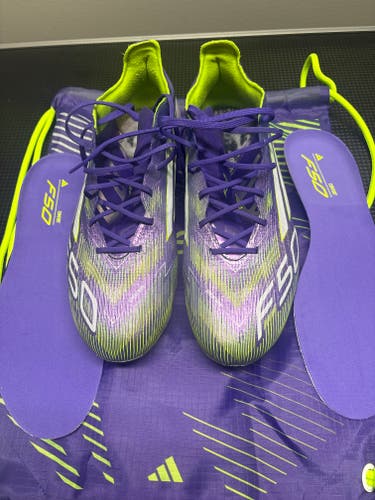 Purple Men's Size M 9.5 (W 10.5) Adidas F50 adizero Molded Cleats Cleats (Used)