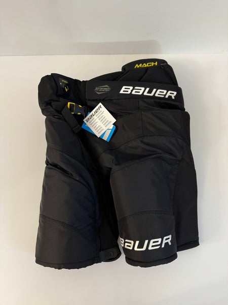 New Black Senior Bauer Supreme Mach Hockey Pants