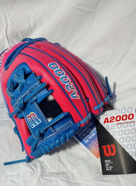 NEW Wilson A2000 11.5" RHT 'Autism Speaks' Superskin 1786 Model Baseball Glove 2025 Pink/Blue