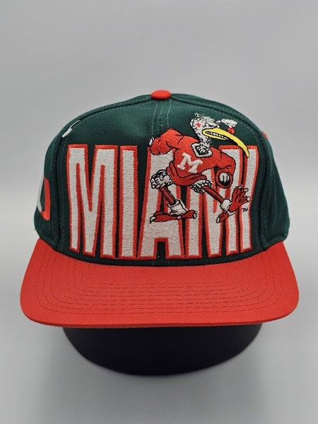 NEW Vintage Miami Hurricanes NCAA Logo Athletic Sports Hat Cap Vtg Snapback