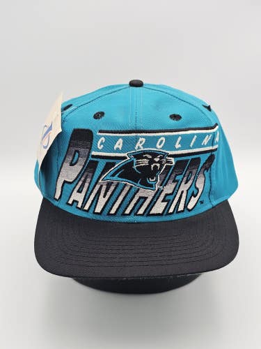 NEW Vintage Carolina Panthers Rare NFL Sports Sample Hat Logo Athletic Snapback