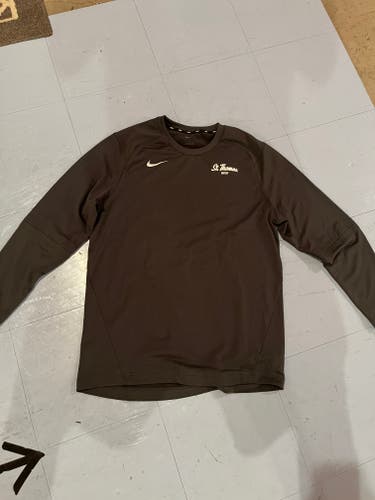 University of St. Thomas Hockey Gray Large Nike Long Sleeve Shirt (New)