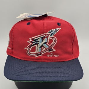 NEW Vintage Houston Rockets NBA Sports Logo 7 Twill Plain Logo Hat Vtg Snapback