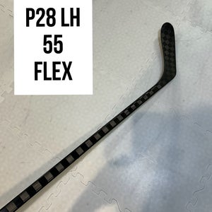 Intermediate(1x)Left P28 55 Flex 63” ProBlackStock™ Unbranded Blackouts Pro Stock Hockey Sticks