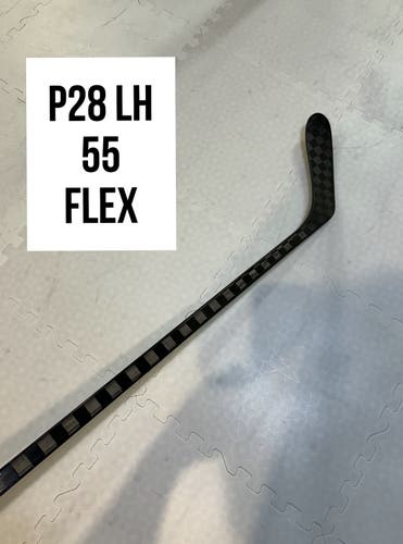 Intermediate(1x)Left P28 55 Flex 63” ProBlackStock™ Unbranded Blackouts Pro Stock Hockey Sticks