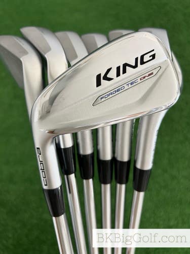 LH Cobra King Forged Tec One Length Iron Set 5-G / KBS $-Taper Lite Regular