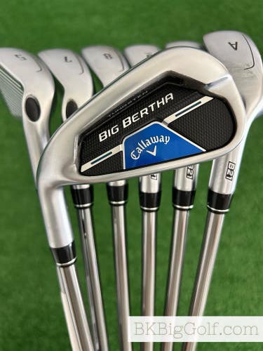 LH Callaway Big Bertha B21 Iron Set 5-A / RCH 65 A Flex Senior Graphite