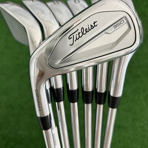 LH Titleist T350 Forged Iron Set 5-48 / True Temper AMT Red Regular