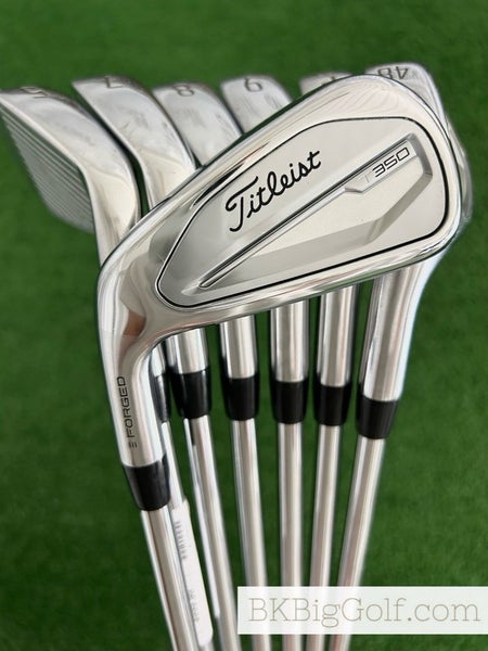 LH Titleist T350 Forged Iron Set 5-48 / True Temper AMT Red Regular