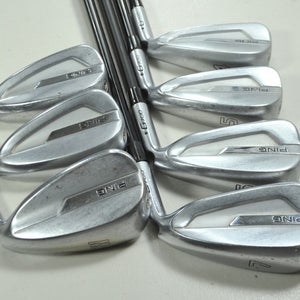 Ping G700 4-W Iron Set Regular Flex Black Dot Right Alta CB Graphite # 199558