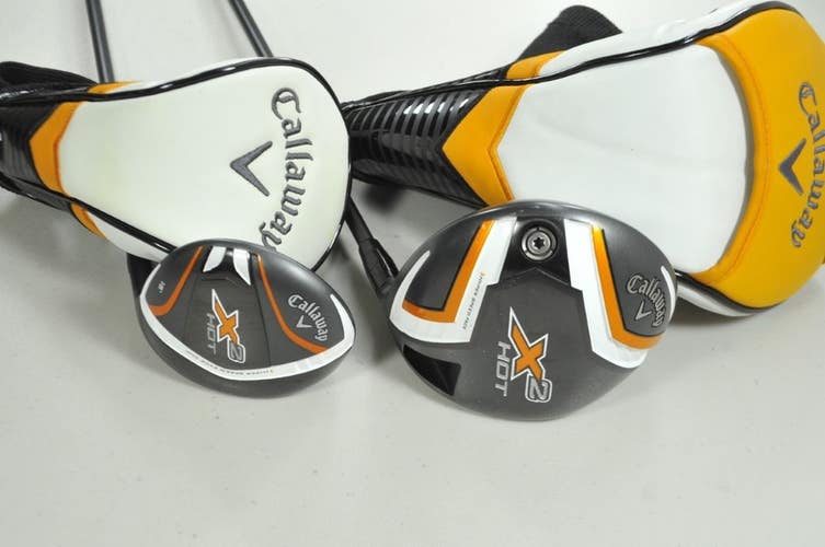 Callaway X2 Hot Pro 8.5* Driver and 15* Fairway Wood Set RH Extra Stiff # 199581