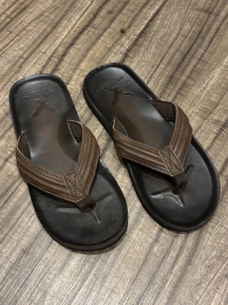 American Eagle Outfitters Men’s Size 10 Leather Flip Flop Sandals
