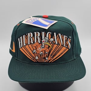 NEW Vintage Miami Hurricanes NCAA Logo 7 Sports Hat Cap Vtg UM College SnapBack
