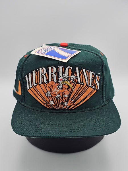 NEW Vintage Miami Hurricanes NCAA Logo 7 Sports Hat Cap Vtg UM College SnapBack