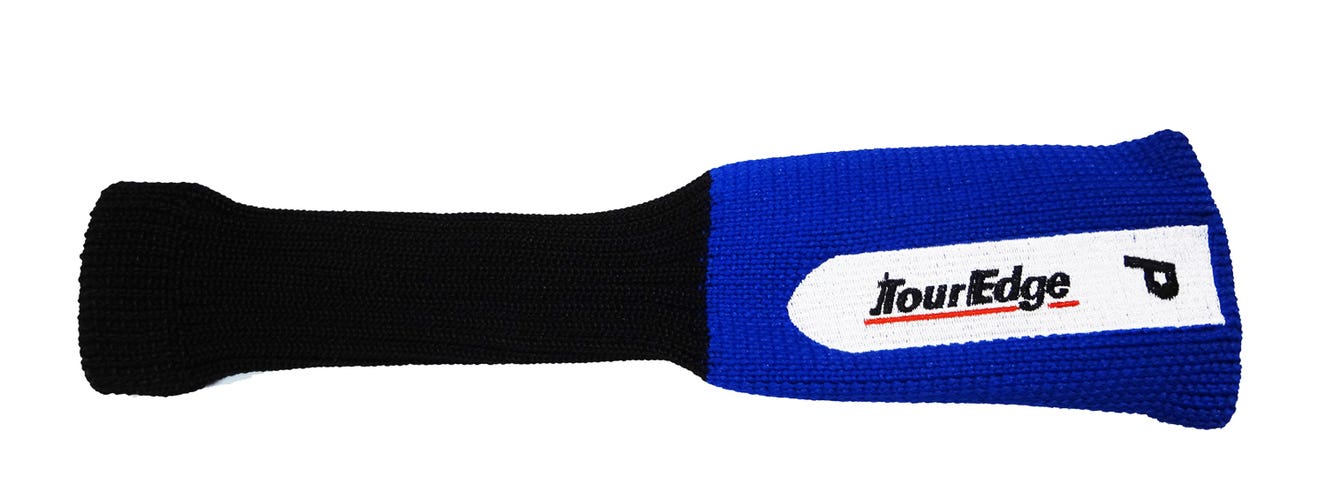 NEW Tour Edge Black/Silver/Blue Pitching Wedge Iron/Hybrid Golf Sock Headcover