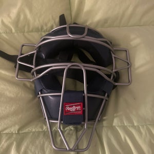 navy blue empire/catchers face mask, traditional