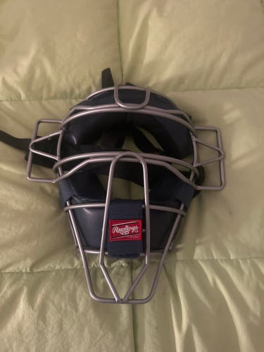 navy blue empire/catchers face mask, traditional