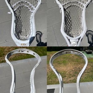 4 Lacrosse Heads! Nike Lakota and Maverik Optik 2.0 Strung. Nike Vapor and STX Stallion 700 Unstrung