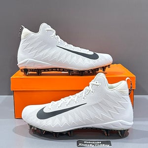 Size 14 Wide Nike Alpha Menace Pro Mid TD WD P Football Cleats White Promo