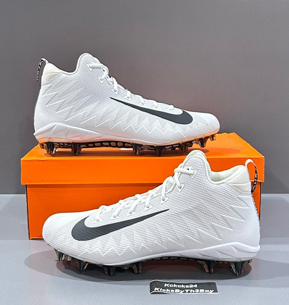 Size 14 Wide Nike Alpha Menace Pro Mid TD WD P Football Cleats White Promo