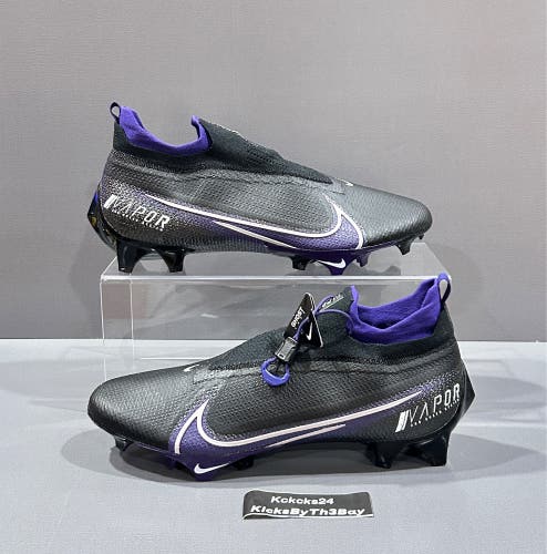Nike Vapor Edge Elite 360 P Football Cleats Black Purple Size 11 Mens CV6282-001