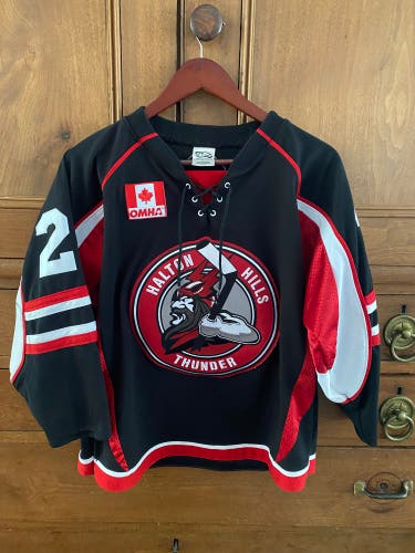 Youth Large Halton Hills Thunder Black jersey