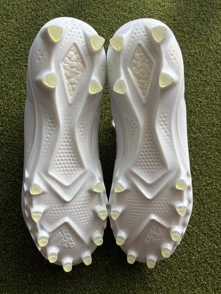 Adidas UltraBoost PE White/Silver Chrome Football Cleats 