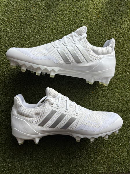 Adidas UltraBoost PE White/Silver Chrome Football Cleats  display picture 3