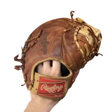 Used Rawlings GOLD GLOVE BB/SB First Base RH Throw Brown 12" 11760-S000080081