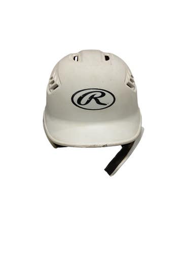 Used Rawlings WHT HELMET JW GRD Batting Helmet No Mask White SM 11884-S000050456
