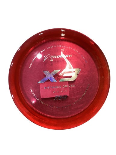 Used Prodigy Disc X3 Disc Golf Driver Red 11884-S000050433