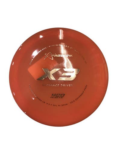 Used Prodigy Disc X3 Disc Golf Driver Orange 11884-S000050430