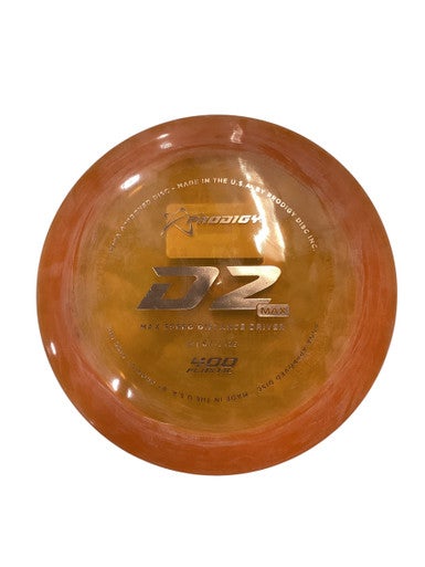 Used Prodigy Disc D2 MAX Disc Golf Driver Orange 11884-S000050415