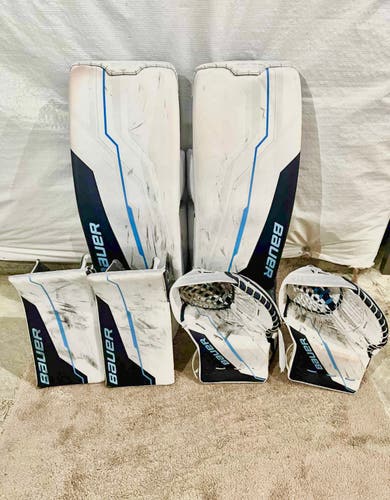 (2 Glove Sets) Bauer Shadow Pro Stock 35+1 Goalie Full Set
