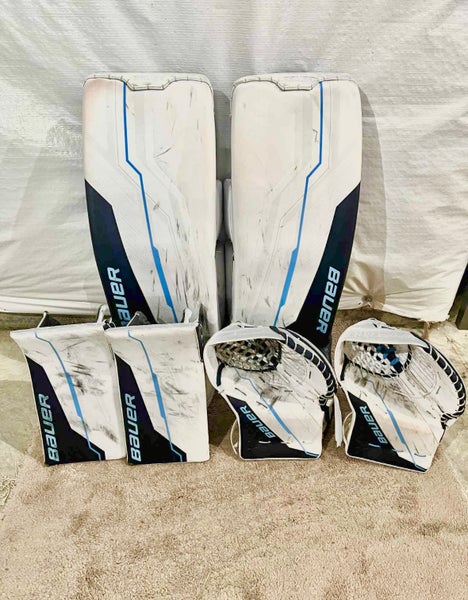 (2 Glove Sets) Bauer Shadow Pro Stock 35+1 Goalie Full Set