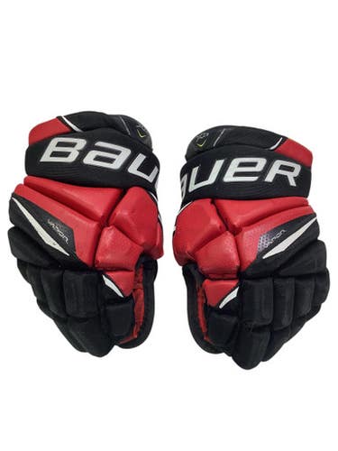 Used Bauer VAPOR Junior Gloves Red And Black 10" 11347-S000252755