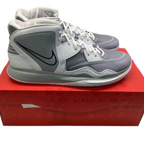 Used Nike KYRIE INFINITY TB PROMO Basketball Shoes M Grey And White Senior 13 11347-S000252871