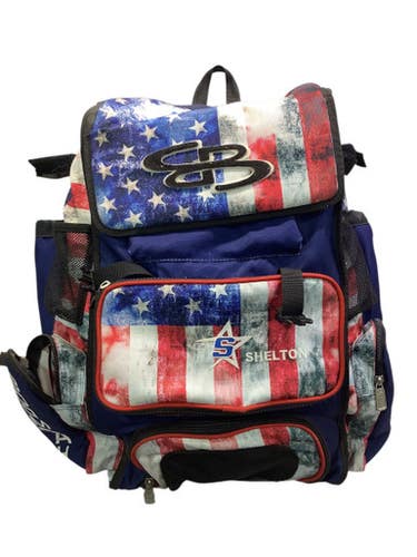 Used BoomBah 4 BAT BACKPACK BB/SB Player Backpack Red 11347-S000252808