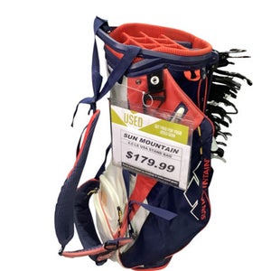 Used Sun Mountain 4.5 LS Mens Stand Bag Navy Blue And Red 11347-S000252795