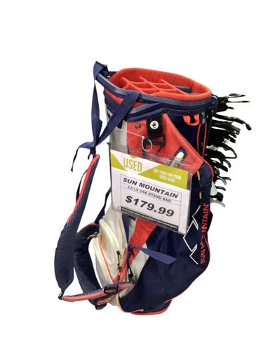 Used Sun Mountain 4.5 LS Mens Stand Bag Navy Blue And Red 11347-S000252795