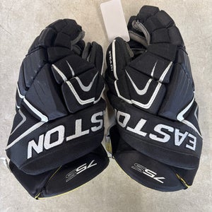 Used Easton 75S Senior Gloves Black 14" 11858-S000077807