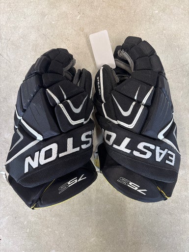 Used Easton 75S Senior Gloves Black 14" 11858-S000077807